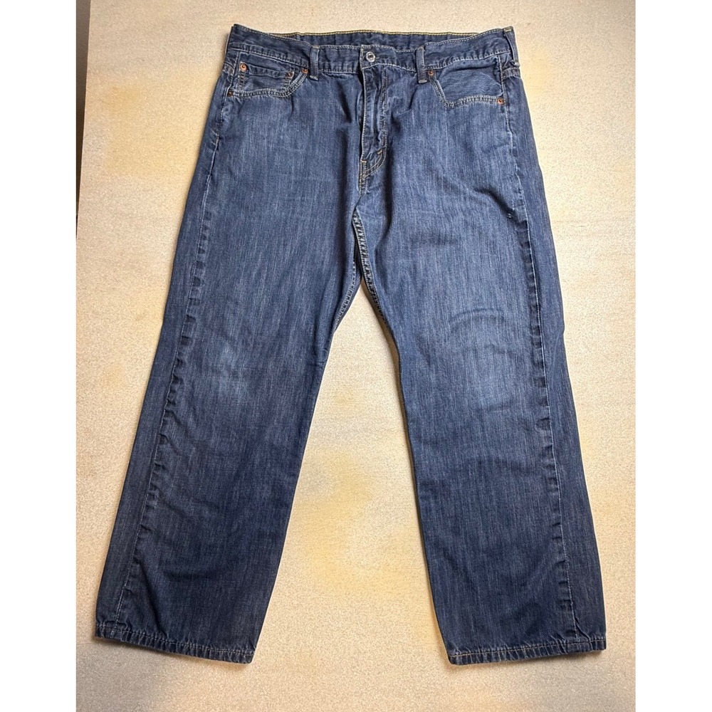 Levis 569 Loose Straight Leg Jeans Mens 36x30-2422 Medium Wash Blue Denim
